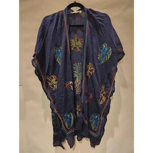 Soft Surroundings Swimsuit Cover Flamingo Pineapple Parrot One Size